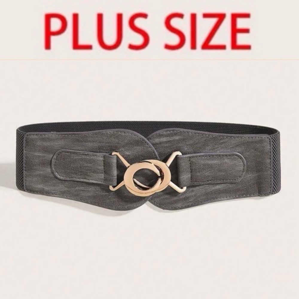 🩶 PLUS Faux Leather Stretch Belt 🩶